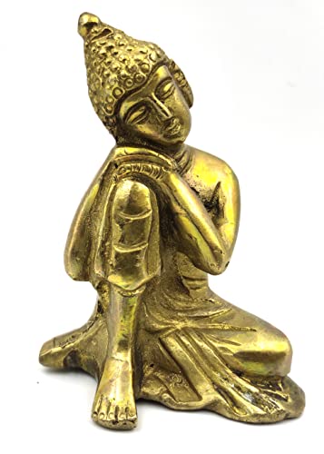 Buddhistische Kunst Messing Statue Meditation Buddha für Frieden und Ruhe Home Decor (Schlafender Buddha) von OSNICA