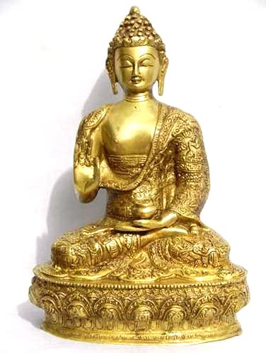 OSNICA Buddhistische Kunst Messing Statue Meditation Buddha für Frieden und Ruhe Wohnkultur 5 Zoll von OSNICA