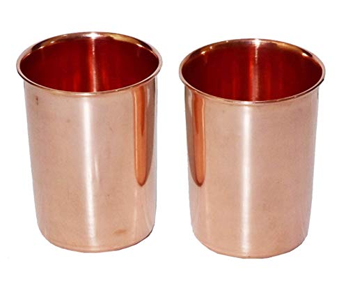 OSNICA Hochwertiger gehämmerter Kupferbecher – 100 % reines Kupfer für Wasser – besser als Gläser, sicherer als Kunststoff (einfarbig) von OSNICA