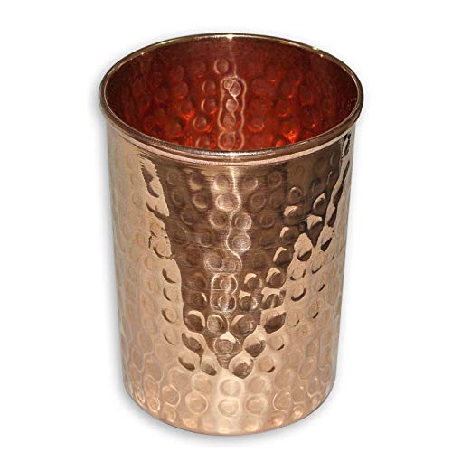 Pure Copper Glasses Set Tumbler Ayurvedische Wassertrinkgläser, Inhalt 350 ml 1 Stück von OSNICA
