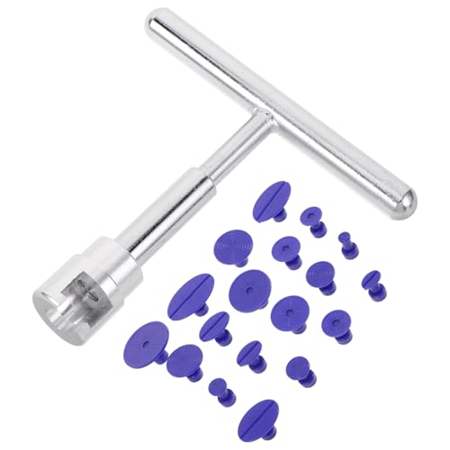 OSOLADY 1 Satz Dent Removal Repair Tool T Bar Dent Remover für Auto Karosserie Reparatur Kleber Ziehwerkzeug mit Blauen Tabs Effiziente Dellenreparatur für Autos Motorräder und Mehr von OSOLADY