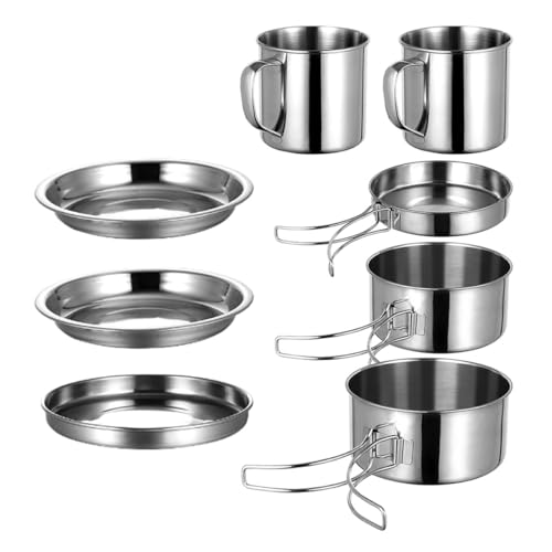 OSOLADY 1 Satz Outdoor Camping Kochgeschirr Set Teiliges Tragbares Kochset für Camping Wandern und Grillen Leicht und Platzsparend für Unterwegs OSOLADY 1 Satz Outdoor Camping Kochgeschirr Set Teiliges Tragbares Kochset für Camping Wandern und Grillen Leicht und Platzsparend für Unterwegs von OSOLADY