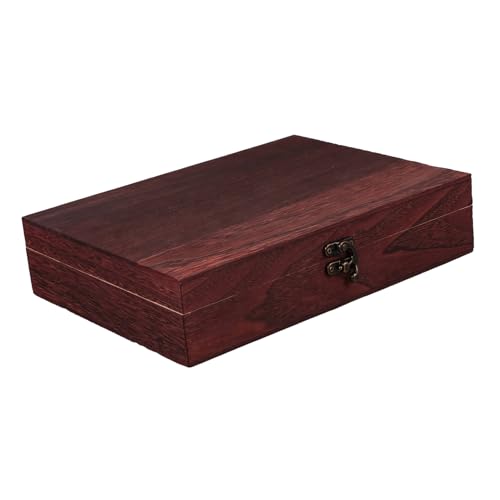 OSOLADY 1 Stück Aufbewahrungsbox aus Holz mit Verschluss Vintage Organizer für Schreibtisch Schlafzimmer Büro für Schmuck Kosmetik Stifte und Kleinigkeiten OSOLADY 1 Stück Aufbewahrungsbox aus Holz mit Verschluss Vintage Organizer für Schreibtisch Schlafzimmer Büro für Schmuck Kosmetik Stifte und Kleinigkeiten von OSOLADY