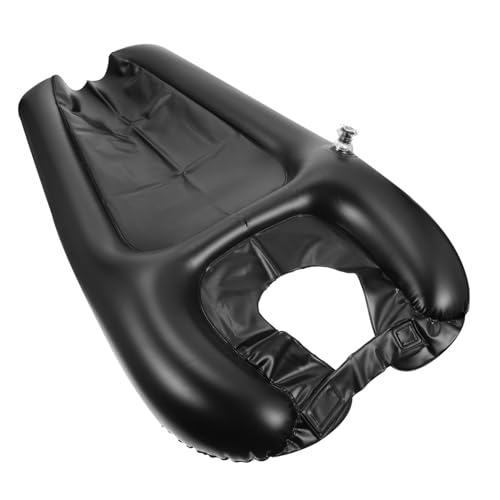 OSOLADY 1 Stück Faltbares Aufblasbares Shampoo Pad für Bettlägerige Tragbares Shampoo Waschbecken für Senioren und Schwangere Mobiles Haarwaschen mit Nackenstütze Schwarz von OSOLADY