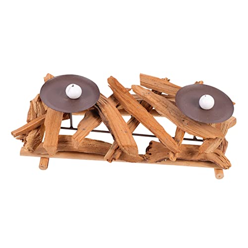 OSOLADY 1 Stück Holz Kerzenständer aus Vintage Kerzenhalter aus Hochwertigem Holz Dekorativ für Wohnzimmer und Esszimmer Elegant für Gemütliche von OSOLADY