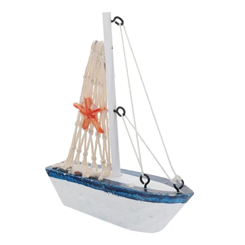 OSOLADY 1 Stück Holz Segelboot Modell Dekoration Kreatives Handwerksstück für Tischdeko und Robust Langlebig für zu Anlässen Wie und Abschlussfeier von OSOLADY
