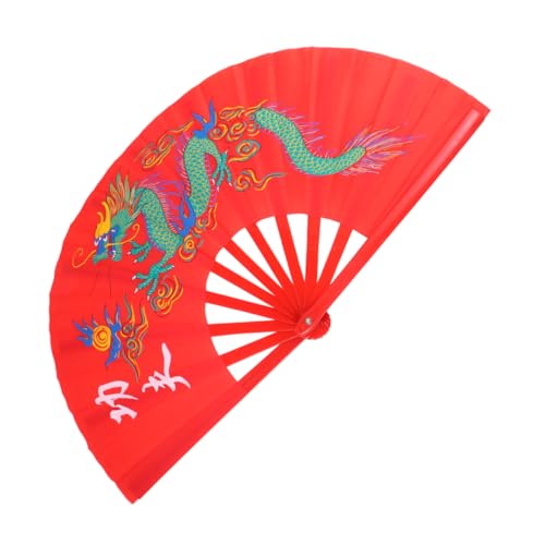 OSOLADY 1 Stück Kunststoff Chinesischer Fächer Kungfu Fächer Martial Arts Rot für Aufführungen Langlebig und Sicher ohne Schädliche Substanzen OSOLADY 1 Stück Kunststoff Chinesischer Fächer Kungfu Fächer Martial Arts Rot für Aufführungen Langlebig und Sicher ohne Schädliche Substanzen von OSOLADY
