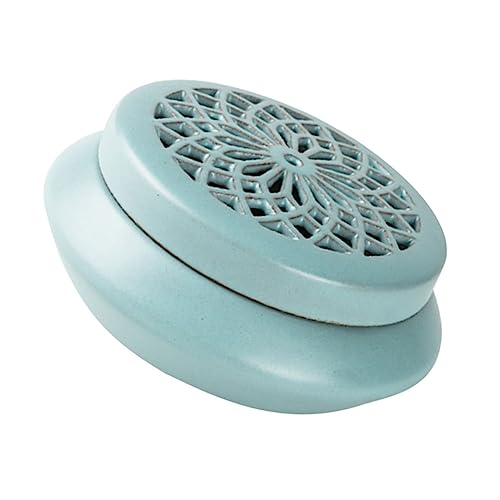 OSOLADY 1 Stück Räuchergefäß Aromatherapie Streichhölzer tragbar Insense-Brenner Weihrauchbrenner Keramik Blue OSOLADY 1 Stück Räuchergefäß Aromatherapie Streichhölzer tragbar Insense-Brenner Weihrauchbrenner Keramik Blue von OSOLADY