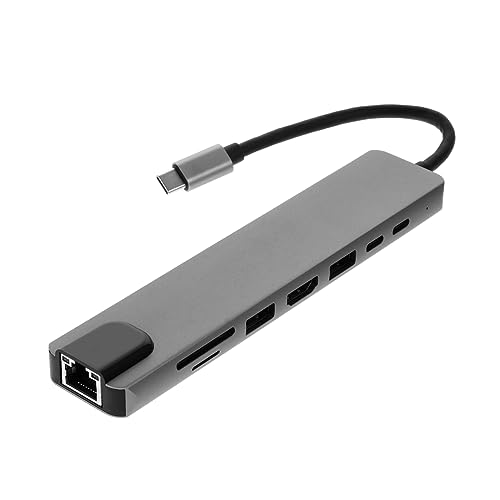 OSOLADY 1 Stück USB Docking Station für Laptop Smartphone Pd Gigabit Ethernet Kompakt Leicht für Büro von OSOLADY
