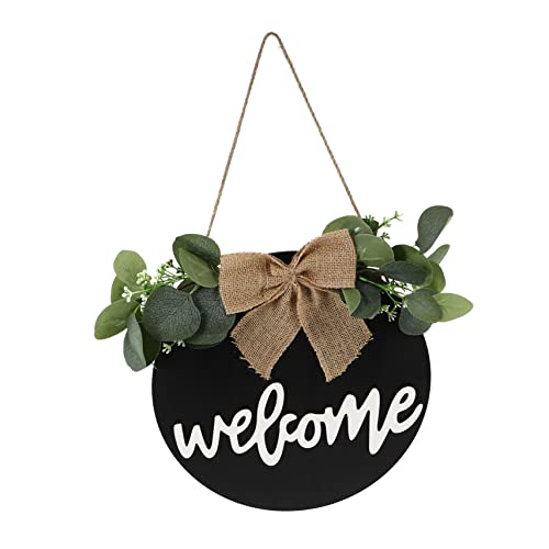 OSOLADY 1 Stück Willkommensschild aus Rustikales Hängendes Dekoschild für Haustür Rund Kreative Wreath Türdekoration für Eingänge OSOLADY 1 Stück Willkommensschild aus Rustikales Hängendes Dekoschild für Haustür Rund Kreative Wreath Türdekoration für Eingänge von OSOLADY