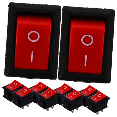 OSOLADY 10 Stück Bootstypschalter Leistung Drücken Kontrolle Ladegerät Bootsschalter Umschalten Luftschalter Drehen Mikroschalter Schwarzlicht Dimmbarer Schalter Dimmerschalter Plastik Rot OSOLADY 10 Stück Bootstypschalter Leistung Drücken Kontrolle Ladegerät Bootsschalter Umschalten Luftschalter Drehen Mikroschalter Schwarzlicht Dimmbarer Schalter Dimmerschalter Plastik Rot von OSOLADY