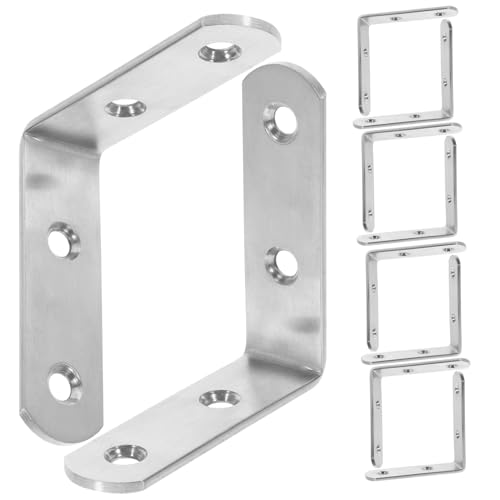 OSOLADY 10 Stück Eckcode Aus Edelstahl Ecke Eckschrank Eckverbinder Regalhalterung Universal- Eckwandregal Unterstützend Weiße Regalträger Schwer Regalträger Weiß Rostfreier Stahl Silver OSOLADY 10 Stück Eckcode Aus Edelstahl Ecke Eckschrank Eckverbinder Regalhalterung Universal- Eckwandregal Unterstützend Weiße Regalträger Schwer Regalträger Weiß Rostfreier Stahl Silver von OSOLADY