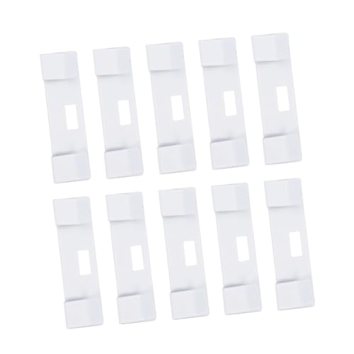 OSOLADY 10 Stück Gardinenhaken Clips Jalousie Reparatur Zubehör klein vertikale Blindlaschen Blinde Ersatzteile Eisen Weiß OSOLADY 10 Stück Gardinenhaken Clips Jalousie Reparatur Zubehör klein vertikale Blindlaschen Blinde Ersatzteile Eisen Weiß von OSOLADY