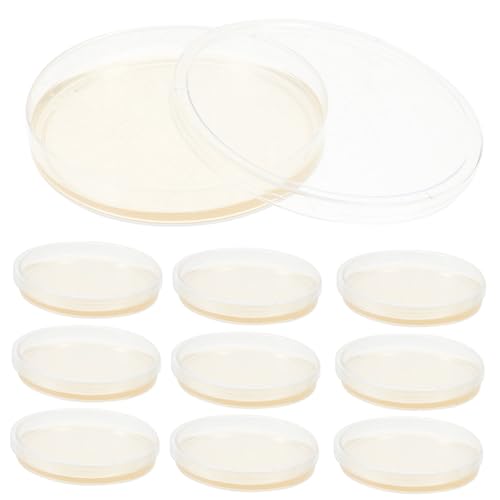 OSOLADY 10 Stück Lb Agarplatten Vorgegossene Agarplatten Projektwissenschaftsbedarf Einschließlich Petrischale Agarmikroskop Petrischalen Set Kleine Schale Agarschalen von OSOLADY