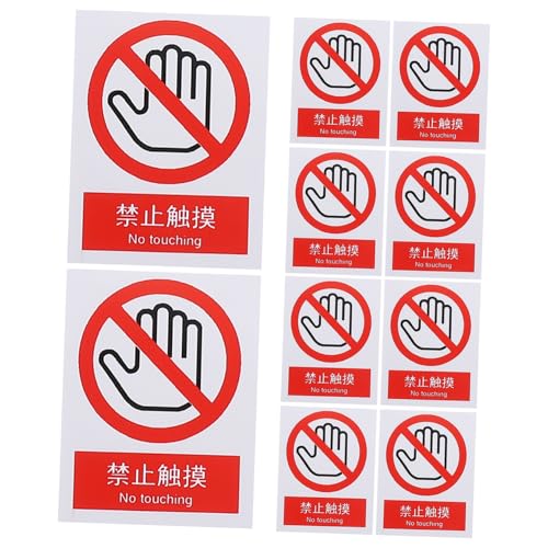 OSOLADY 10 Stück PVC Warnaufkleber Nicht Berühren Selbstklebend Sicherheitszeichen Für Maschinen Unfallverhütung Und Arbeitsschutz OSOLADY 10 Stück PVC Warnaufkleber Nicht Berühren Selbstklebend Sicherheitszeichen Für Maschinen Unfallverhütung Und Arbeitsschutz von OSOLADY