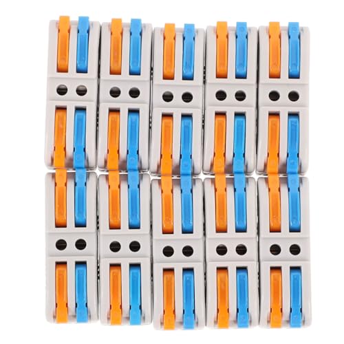 OSOLADY 10 Stück Teiliges Elektrisches Verbindungsklemmen Kupfer und Nylon Werkzeuglose Schnellanschlüsse für Starre und Flexible Kabel Isoliert Flammhemmend Geeignet für Haus OSOLADY 10 Stück Teiliges Elektrisches Verbindungsklemmen Kupfer und Nylon Werkzeuglose Schnellanschlüsse für Starre und Flexible Kabel Isoliert Flammhemmend Geeignet für Haus von OSOLADY