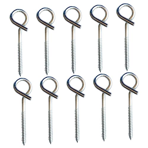 OSOLADY 10 Stück Teiliges Ringschrauben Deckenhaken mit Gewinde Rostfrei Langlebig Vielseitig für Innen Außen zum Aufhängen von Kabeln Ketten DIY Projekte Einfache Montage OSOLADY 10 Stück Teiliges Ringschrauben Deckenhaken mit Gewinde Rostfrei Langlebig Vielseitig für Innen Außen zum Aufhängen von Kabeln Ketten DIY Projekte Einfache Montage von OSOLADY