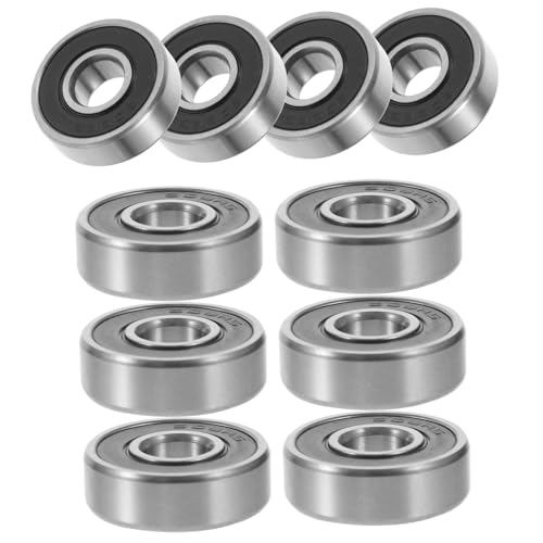 OSOLADY 10 Stück Teiliges Tiefenrilliges Wälzlager Lagerstahl mit Doppelseitiger Gummidichtung Präzise Kleinstlager Verschleißfest für Rollschuhe und Modellbau OSOLADY 10 Stück Teiliges Tiefenrilliges Wälzlager Lagerstahl mit Doppelseitiger Gummidichtung Präzise Kleinstlager Verschleißfest für Rollschuhe und Modellbau von OSOLADY