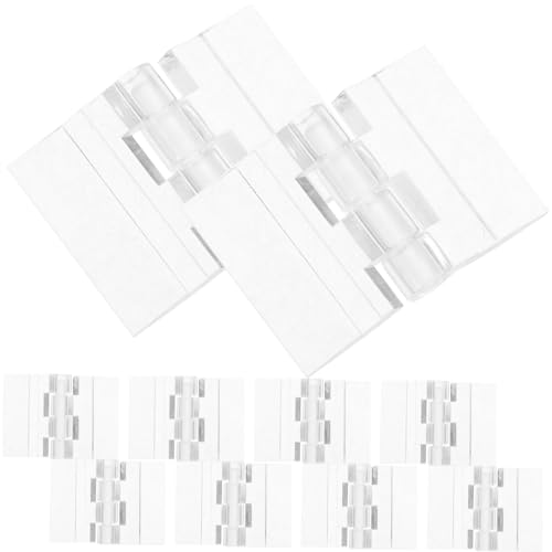 OSOLADY 10 Stück durchgehendes Scharnier Transparente Acrylscharniere Klappbare Acrylglas Scharniere Transparente Klappscharniere für Tischscharnier Mini-Scharniere Scharniere klein OSOLADY 10 Stück durchgehendes Scharnier Transparente Acrylscharniere Klappbare Acrylglas Scharniere Transparente Klappscharniere für Tischscharnier Mini-Scharniere Scharniere klein von OSOLADY
