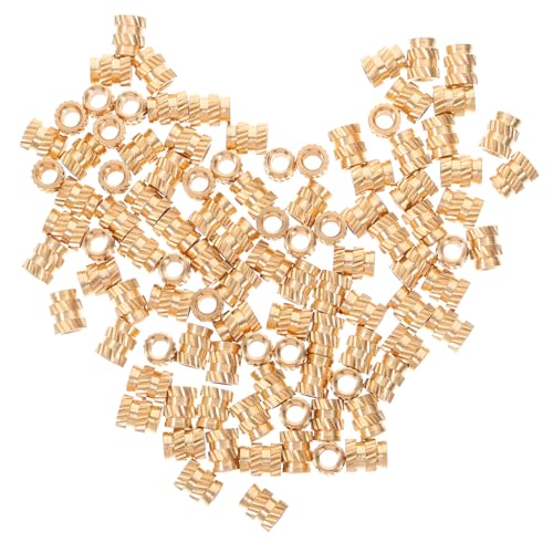 OSOLADY 100-teiliges Set Einbettungsmuttern Aus Messing Mit Innengewinde Einbettungsmutter Erhitzen Einbettungsmuttern Für Den Spritzguss Gewindeeinsätze Für Holz Kupfer Golden OSOLADY 100-teiliges Set Einbettungsmuttern Aus Messing Mit Innengewinde Einbettungsmutter Erhitzen Einbettungsmuttern Für Den Spritzguss Gewindeeinsätze Für Holz Kupfer Golden von OSOLADY