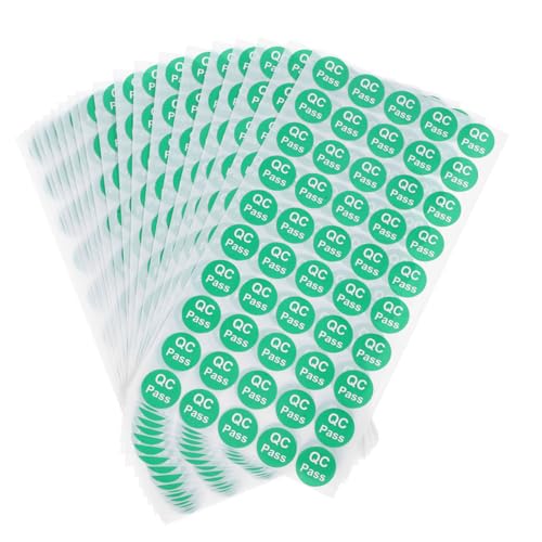 OSOLADY 1000Stücke Qc Pass Etiketten Selbstklebende Runde Qualitätskontrollaufkleber für Lagerverwaltung Produktorganisation Rückstandsfrei Ablösbar OSOLADY 1000Stücke Qc Pass Etiketten Selbstklebende Runde Qualitätskontrollaufkleber für Lagerverwaltung Produktorganisation Rückstandsfrei Ablösbar von OSOLADY