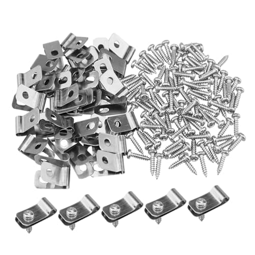 OSOLADY 100Stücke Drahtzaun Clips aus Hochwertige Zaunmontageklammern für Sichere Befestigung von Tiergehegen Kompatibel mit Vinylzäunen Rostfrei OSOLADY 100Stücke Drahtzaun Clips aus Hochwertige Zaunmontageklammern für Sichere Befestigung von Tiergehegen Kompatibel mit Vinylzäunen Rostfrei von OSOLADY