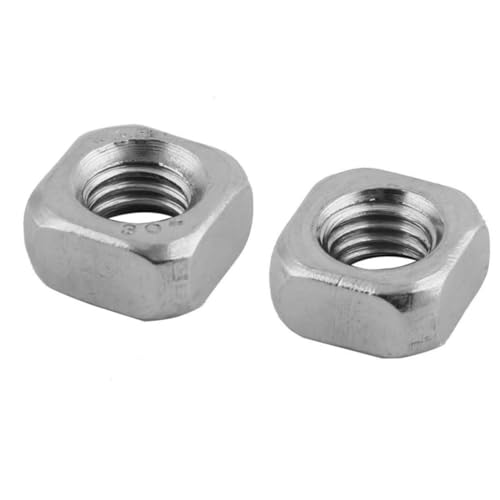 OSOLADY 100Stücke Stainless Steel Square Nuts Metric Fasteners For Secure Connections For DIY And Repair Projects von OSOLADY