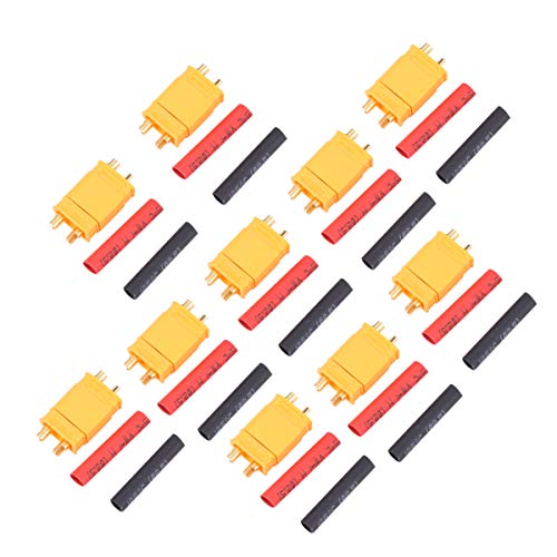 OSOLADY 10Paare Lipo Batterie Stecker Männlich Weiblich mit Röhren Robuste Verbindung für Rc Drohnen Autos und Flugzeuge kein Schrumpfen Nötig Langlebig und Widerstandsfähig OSOLADY 10Paare Lipo Batterie Stecker Männlich Weiblich mit Röhren Robuste Verbindung für Rc Drohnen Autos und Flugzeuge kein Schrumpfen Nötig Langlebig und Widerstandsfähig von OSOLADY