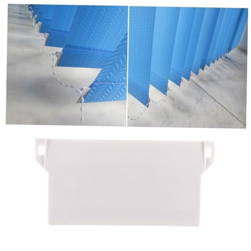 OSOLADY 10Stück PVC Vertikaljalousien Gewichte Weiß Tragbare Bodenplatten für Lamellen Robuste Kunststoffbeschläge für Verschiedene Räume von OSOLADY
