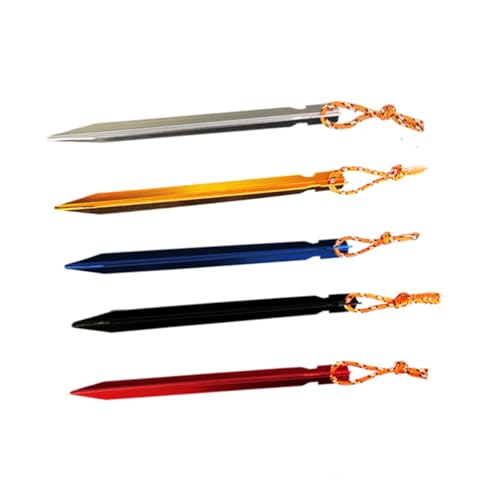 OSOLADY 10Stücke Aluminium V Form Zelt Heringe mit Schnur für Schnee und Sand für Sicheres Aufstellen von Zelten Rot OSOLADY 10Stücke Aluminium V Form Zelt Heringe mit Schnur für Schnee und Sand für Sicheres Aufstellen von Zelten Rot von OSOLADY