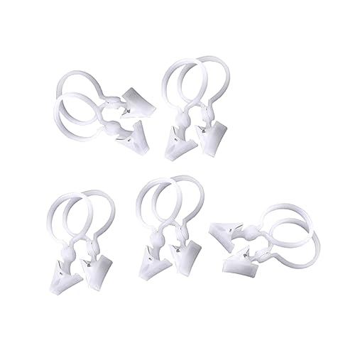 OSOLADY 10Stücke Duschvorhang Clips aus Kunststoff Runde Haken für Vorhänge Weiß Installieren für Badezimmer Schlafzimmer und Wohnzimmer und Langlebig OSOLADY 10Stücke Duschvorhang Clips aus Kunststoff Runde Haken für Vorhänge Weiß Installieren für Badezimmer Schlafzimmer und Wohnzimmer und Langlebig von OSOLADY