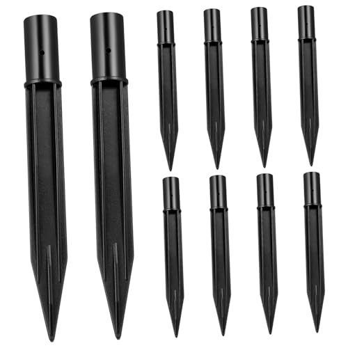 OSOLADY 10Stücke Ersatzspikes für Solarleuchten Teiliges für Gartenlichter und Landschaftsbeleuchtung für Verschiedene Untergründe von OSOLADY