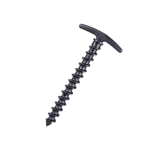 OSOLADY 10Stücke Leuchtende Zeltnägel Nylon Schwere Schraubheringe für Outdoor Camping Schnee und Schlammboden für Pavillons und Zeltstrukturen von OSOLADY