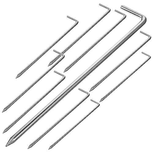 OSOLADY 10Stücke Metall Zeltstifte Hochleistungszelteinsätze Lange Erdnägel für Camping Rostfrei für Windige Bedingungen Entfernen und Vielseitig OSOLADY 10Stücke Metall Zeltstifte Hochleistungszelteinsätze Lange Erdnägel für Camping Rostfrei für Windige Bedingungen Entfernen und Vielseitig von OSOLADY
