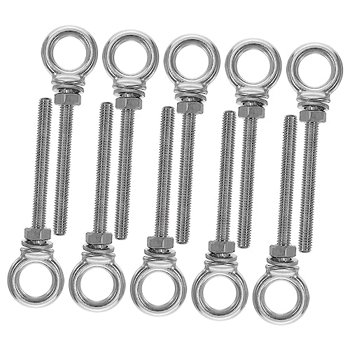 OSOLADY 10Stücke Ringaugenschrauben Schwere Augenschrauben mit Ringmutter für Hebezubehör Seilmontage Einfache Installation Hohe Tragfähigkeit OSOLADY 10Stücke Ringaugenschrauben Schwere Augenschrauben mit Ringmutter für Hebezubehör Seilmontage Einfache Installation Hohe Tragfähigkeit von OSOLADY