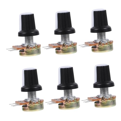 OSOLADY 10Stücke Verstellbares Rotationspotentiometer mit Linearer Verjüngung Knopfschalter für Einfache Installation Anwendung für Audio Industrielle Steuerungssysteme OSOLADY 10Stücke Verstellbares Rotationspotentiometer mit Linearer Verjüngung Knopfschalter für Einfache Installation Anwendung für Audio Industrielle Steuerungssysteme von OSOLADY