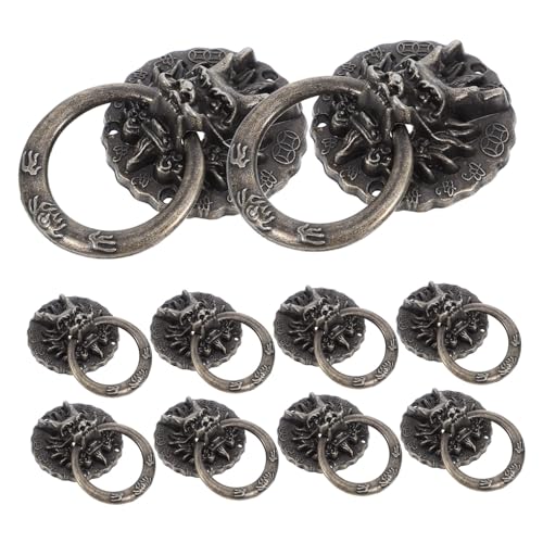 OSOLADY 10Stücke Vintage Drachenkopf Möbelgriff Robuste Tür und Schubladenziehen für Küchenschränke und Weinboxen Einfacher Einbau Retro Design OSOLADY 10Stücke Vintage Drachenkopf Möbelgriff Robuste Tür und Schubladenziehen für Küchenschränke und Weinboxen Einfacher Einbau Retro Design von OSOLADY
