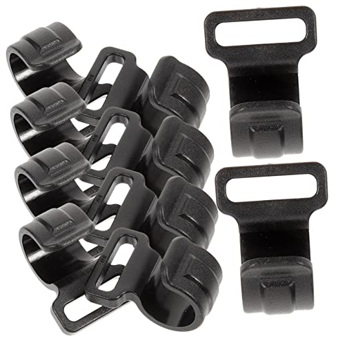 OSOLADY 10 Stücke Kunststoff Haken für Campingzelte Verbindungshaken für Zeltstangen Robust Wetterfest für Outdoor Aktivitäten von OSOLADY