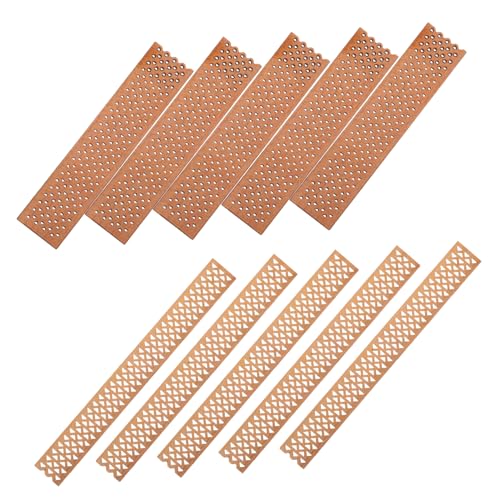 OSOLADY 10stücke Holzdochte Für Kerzen Zum Basteln DIY-kerzenherstellungszubehör Rauchfrei Lange Kerne Hohles Gitterdesign Natürliche Holzspäne von OSOLADY