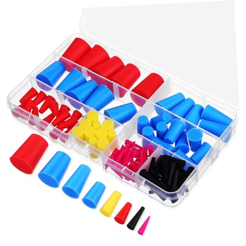 OSOLADY 110Stücke Teiliges Silikonstopfen Verjüngte Flaschenstopper für Glasflaschen Laboranwendungen Hochtemperaturbeständig Abdichtung OSOLADY 110Stücke Teiliges Silikonstopfen Verjüngte Flaschenstopper für Glasflaschen Laboranwendungen Hochtemperaturbeständig Abdichtung von OSOLADY
