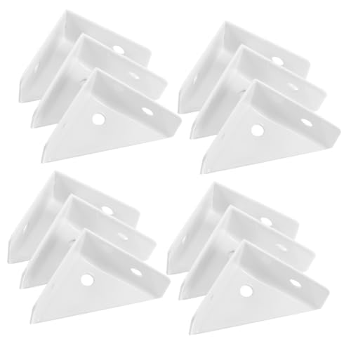 OSOLADY 12 Stück Schrank Eckstreben ersatzteile für gartenmöbel ladeneinrichtung Eckbefestigungswinkel eckbrett corner clamp Ecke dreieckige Regalhalterung Eckwinkel Eisen Weiß OSOLADY 12 Stück Schrank Eckstreben ersatzteile für gartenmöbel ladeneinrichtung Eckbefestigungswinkel eckbrett corner clamp Ecke dreieckige Regalhalterung Eckwinkel Eisen Weiß von OSOLADY