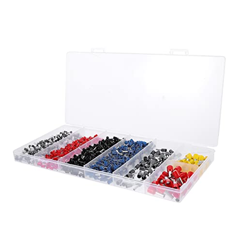 OSOLADY 1200 Stück Kabelverbinder Crimpanschlüsse mit Isolierten Hülsen Box Kabelterminals für Heim Elektroprojekte Sicher Langlebig OSOLADY 1200 Stück Kabelverbinder Crimpanschlüsse mit Isolierten Hülsen Box Kabelterminals für Heim Elektroprojekte Sicher Langlebig von OSOLADY