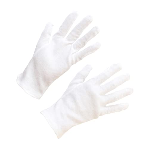 OSOLADY 12Paare Baumwoll Schutzhandschuhe Für Schmuck Industrie Atmungsaktiv Rutschfest Für Gartenarbeit Handwerk Waschbar Wiederverwendbar OSOLADY 12Paare Baumwoll Schutzhandschuhe Für Schmuck Industrie Atmungsaktiv Rutschfest Für Gartenarbeit Handwerk Waschbar Wiederverwendbar von OSOLADY