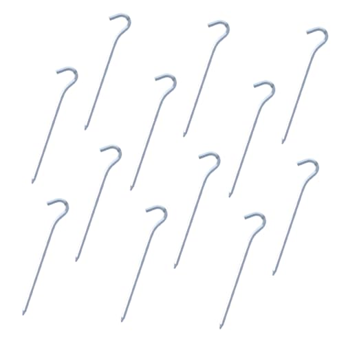 OSOLADY 12Stücke Gusseisen Zeltpfähle Outdoor Camping Heringe Windfest und Sturmfest für Sonnenschutz Robust und Langlebig Einfache Handhabung von OSOLADY