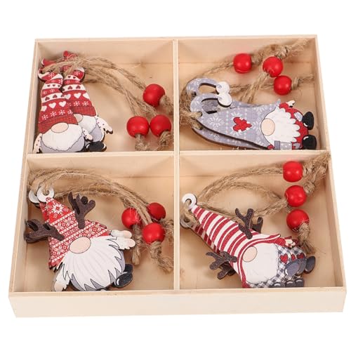 OSOLADY 12Stücke Holz GNOME Weihnachtsanhänger Weihnachtsbaum Dekorationen für Festliche Ornamente für Heimdekoration und Holzornamente OSOLADY 12Stücke Holz GNOME Weihnachtsanhänger Weihnachtsbaum Dekorationen für Festliche Ornamente für Heimdekoration und Holzornamente von OSOLADY