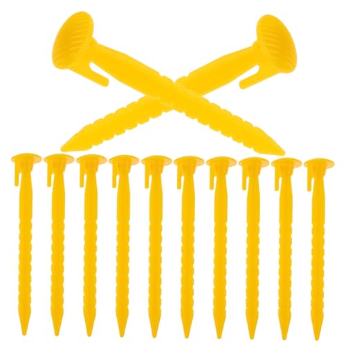 OSOLADY 12Stücke Zeltheringe für Outdoor Camping Wiederverwendbare Zeltpfähle für Harte Böden zum Verankern von Zelten und Überdachungen Robust und Langlebig OSOLADY 12Stücke Zeltheringe für Outdoor Camping Wiederverwendbare Zeltpfähle für Harte Böden zum Verankern von Zelten und Überdachungen Robust und Langlebig von OSOLADY