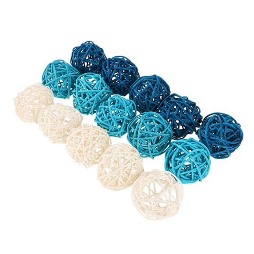 OSOLADY 15stücke Rattan Dekokugeln Weiß Und Blau Aromatherapie Kugeln Als Vasenfüller Für Tischdekoration DIY Handwerk Hochzeit Und Partys Dekorative Kugeln Aus Pflanzlichen Fasern OSOLADY 15stücke Rattan Dekokugeln Weiß Und Blau Aromatherapie Kugeln Als Vasenfüller Für Tischdekoration DIY Handwerk Hochzeit Und Partys Dekorative Kugeln Aus Pflanzlichen Fasern von OSOLADY