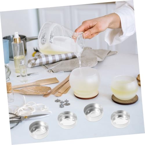 OSOLADY 150 Stück Aluminium Teelichtbehälter Leere Metallkerzengläser für DIY Duftkerzen Hitzebeständige Leichte Teelichthalter für Hochzeiten Geburtstage Festliche Dekoration OSOLADY 150 Stück Aluminium Teelichtbehälter Leere Metallkerzengläser für DIY Duftkerzen Hitzebeständige Leichte Teelichthalter für Hochzeiten Geburtstage Festliche Dekoration von OSOLADY
