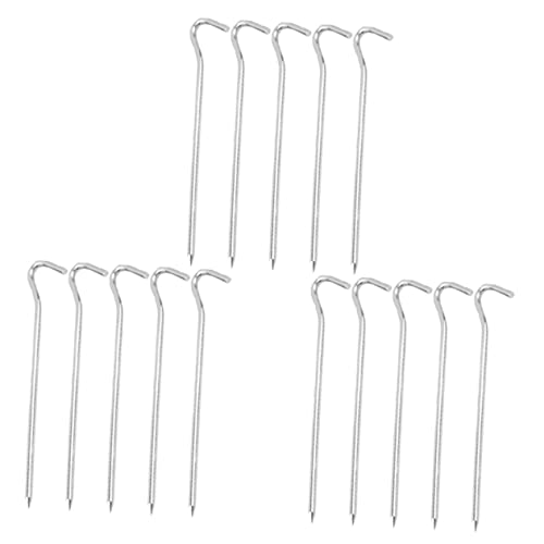 OSOLADY 15Stücke Teiliges Zeltpfähle Robuste und Rostfreie Bodenstifte für Zelte Pavillons und Outdoor Aktivitäten für Bodenbedingungen von OSOLADY