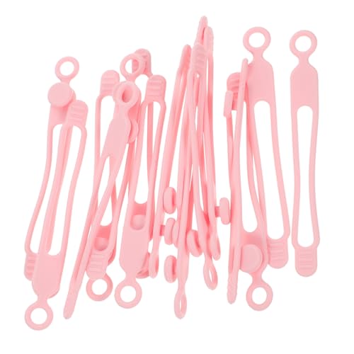 OSOLADY 16 Stück Teiliges Silikon Kabelwickler Wiederverwendbare Kabelbinder für USB und Ladekabel Flexibler Kabelorganizer für Büro Zuhause und Reise von OSOLADY